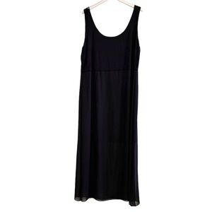 🌈 6/$60, Vince Camuto Black, Sheer Bottom Overlay Maxi Dress, Size 3X